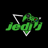 the jedij logo on a black background